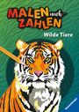 : Ravensburger Malen nach Zahlen Wilde Tiere - 32 Motive abgestimmt auf Buntstiftsets mit 24 Farben (Stifte nicht enthalten) - Malbuch mit nummerierten Ausmalfeldern für fortgeschrittene Fans der Reihe, Buch