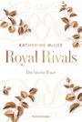 „KATHARINE McGEE Royal Rivals Die falsche Braut Ravensburger“. Elegantes Design mit goldenen Blättern und Krone.