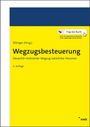 Buchtitel: "Wegzugsbesteuerung: Steuerlich motivierter Wegzug natürlicher Personen". Gelbes Cover mit nwb-Logo.