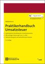 Text: "Frag das Buch! Jetzt mit praktischer KI-Recherche. Walkenhorst Praktikerhandbuch Umsatzsteuer. 11. Auflage." 

Ein gelber Hintergrund mit rotem Balken oben.