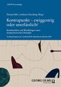 Buchtitel: "Kontrapunkt – ewiggestrig oder unerlässlich?" Grafikmuster in Blau mit bunten abstrakten Formen.