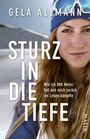 Text: "STURZ IN DIE TIEFE. Wie ich 800 Meter fiel und mich zurück ins Leben kämpfte." Eine Frau mit Mütze vor Schnee.
