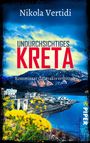 „Undurchsichtiges Kreta“, „Kommissar Galavakis ermittelt“, Nikola Vertidi. Ein Dorf am Meer, Berge im Hintergrund.