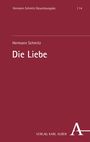 Hermann Schmitz Gesamtausgabe 14. "Hermann Schmitz, Die Liebe". Unten steht "Verlag Karl Alber" neben einem großen "A".