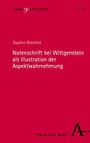 Daphne Bielefeld: Notenschrift bei Wittgenstein als Illustration der Aspektwahrnehmung, Buch