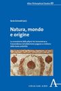 Natura, mondo e origine, Buch