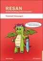 RESAN: Rechtschreibung sicher anwenden. Förderheft Dehnungs-h. Ein Drache hält einen großen Bleistift.