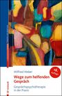 Titel: "Wege zum helfenden Gespräch" von Wilfried Weber, 16. Auflage; abstrakte, bunte Illustration.