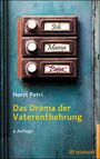 Klingelschilder mit "Ich", "Mama", durchgestrichen "Papa". Titel: "Das Drama der Vaterentbehrung". Logogestaltung unten rechts.