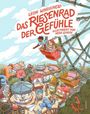 „Leon Windscheid – Das Riesenrad der Gefühle, illustriert von Vera Gerke“. Kinder im Riesenrad über einem Rummelplatz.