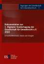 : Dokumentation zur 1. Digitalen Sondertagung der Gesellschaft für Umweltrecht e.V. 2022, Buch