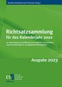 : Richtsatzsammlung für das Kalenderjahr 2022, Buch