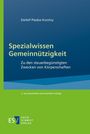Text: "Detlef Pieske-Kontny", "Spezialwissen Gemeinnützigkeit", "Zu den steuerbegünstigten Zwecken von Körperschaften".  
Grüntöne und Blau.