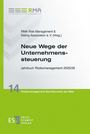 Text: Neue Wege der Unternehmenssteuerung. Jahrbuch Risikomanagement 2025/26. ESV Logo unten links.