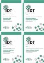 Text auf weißen Hintergründen: „Band 1: Diversität und Individualität“, „Band 2: Mehrsprachigkeit, Legitimität, Varietäten“, „Band 3: Diskurse, Regionen, Institutionen“, „Band 4: Digital, inklusiv, kreativ“. Oben ein Logo mit Puzzle-Muster. Unten Verlagslogo.