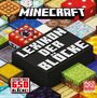 "LEXIKON DER BLÖCKE", "Enthält über 650 Blöcke!", diverse bunte, pixelige Blöcke; Mojang Studios-Logo.