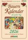 Michaela Muffler-Röhrl: Bauernkalender für jeden Tag 2026 - Leben im Einklang mit der Natur - Tagesabreißkalender zum Aufstellen oder Aufhängen, KAL