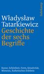 W¿adys¿aw Tatarkiewicz: Geschichte der sechs Begriffe, Buch