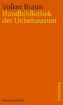 Volker Braun, Handbibliothek der Unbehausten. Neue Gedichte. Suhrkamp. Orangefarbener Hintergrund.