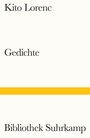 Kito Lorenc. Gedichte. Bibliothek Suhrkamp. Gelber Streifen. Schlichtes Layout auf hellem Hintergrund.