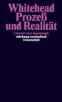Alfred North Whitehead: Prozeß und Realität, Buch