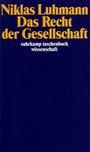 Niklas Luhmann: Das Recht der Gesellschaft, Buch