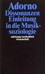: Dissonanzen. Einleitung in die Musiksoziologie, Buch