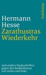 Hermann Hesse: Zarathustras Wiederkehr, Buch