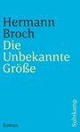 Hermann Broch: Die Unbekannte Größe, Buch