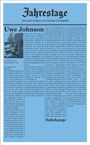 Uwe Johnson: Jahrestage. Bd.1, Buch