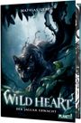 Titel: "WILD HEART – Der Jaguar erwacht". Schwarzer Jaguar schleicht durch dichten, geheimnisvollen Dschungel.