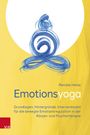 "Renate Heiss. Emotionsyoga. Grundlagen, Hintergründe, Interventionen für die bewegte Emotionsregulation." Blaues Logo.