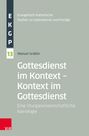 Titel: "Gottesdienst im Kontext – Kontext im Gottesdienst". Ein religiöses Buchcover in grauem Design mit weißem Text.