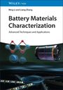 „Battery Materials Characterization“, Ning Li, Liang Zhang. Molekülstruktur, Batterie und technische Elemente vor dunklem Hintergrund.