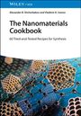 Ein Buchcover mit dem Titel: "The Nanomaterials Cookbook". Molekulare Strukturen auf blauem Hintergrund.