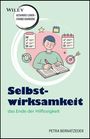 WILEY, GESUNDES LEBEN – STARKE KARRIERE, Selbstwirksamkeit: das Ende der Hilflosigkeit, Petra Bernatzeder. Illustration: Person am Schreibtisch.