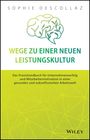 "Wege zu einer neuen Leistungskultur". Illustration eines Gehirns mit Blättern, moderner Stil in Grün.