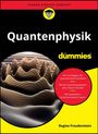 Text: "Quantenphysik für Dummies", "Lernen einfach gemacht". Grafik: abstrakte 3D-Struktur, gelb-schwarze Gestaltung.