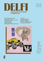 „DELFI – Magazin für neue Literatur“, Autorenliste, Illustration: Bodybuilderin, Monstertruck, Engelsfigur.