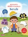 : Mein buntes Anzieh-Stickerbuch: Berufe, Buch