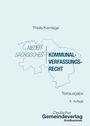 "Thiele/Kamlage, Niedersächsisches Kommunalverfassungsrecht, Textausgabe, 6. Auflage, Deutscher Gemeindeverlag."  
Karte von Niedersachsen, hellblau.