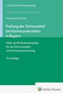 Hermann Büchner: Prüfung der Stimmzettel bei Kommunalwahlen in Bayern, Buch