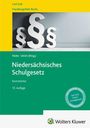Text: "Niedersächsisches Schulgesetz, Kommentar, 13. Auflage". Bild eines Paragraphenzeichens. Wolters Kluwer Logo unten.