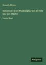 Heinrich Ahrens: Naturrecht oder Philosophie des Rechts und des Staates, Buch