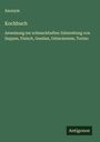 Anonym: Kochbuch, Buch