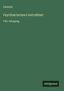 Anonym: Psychiatrisches Centralblatt, Buch
