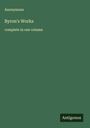 Anonymous: Byron's Works, Buch