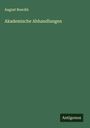 August Boeckh: Akademische Abhandlungen, Buch