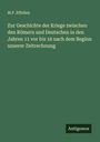 M. F. Effellen: Zur Geschichte der Kriege zwischen den Römern und Deutschen in den Jahren 11 vor bis 16 nach dem Beginn unserer Zeitrechnung, Buch