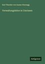 Karl Theodor von Inama-Starnegg: Verwaltungslehre in Umrissen, Buch